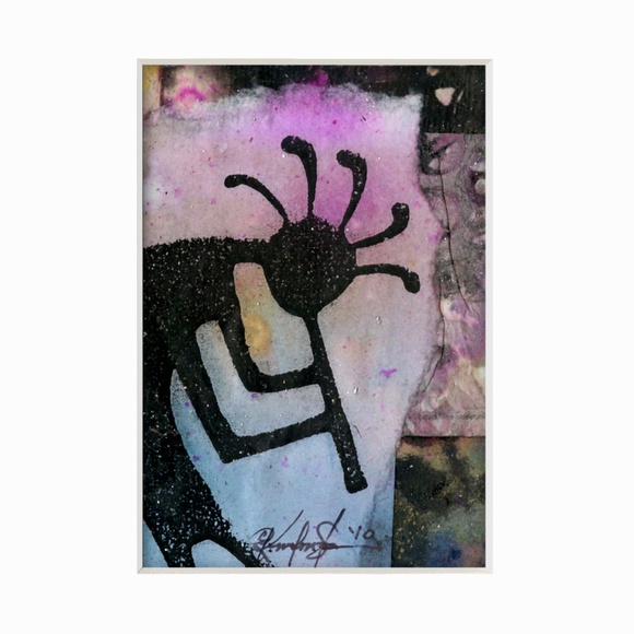 Bundle 12 Original Abstract Artworks, Variety of Subjects, Mixed Media Paintings - Picture 9 of 16